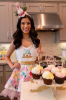 Happy Birthday apron presented by The Bikini Chef