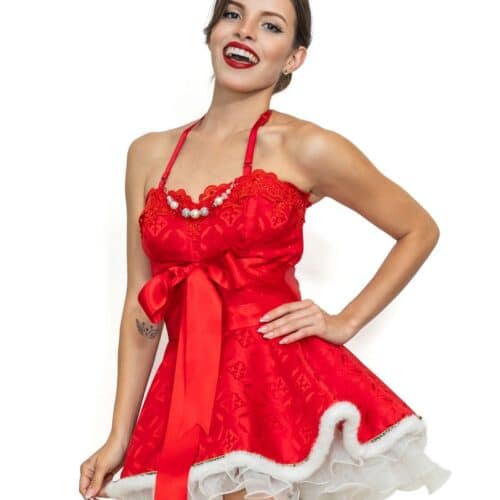 Santa Baby Couture Apron with The Bikini Chef
