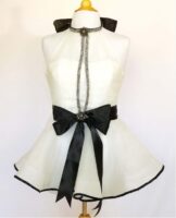 black tie apron by the bikini chef