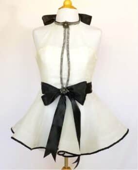 black tie apron by the bikini chef