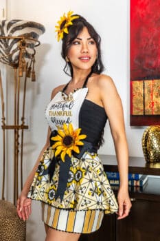 Bee Blessed apron presented by The Bikini Chef