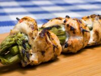 Chicken Asparagus Bundles with Kale Pesto