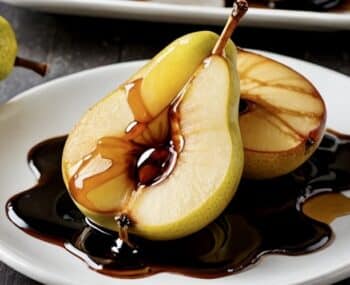 Grilled Pears with Balsamic Glaze