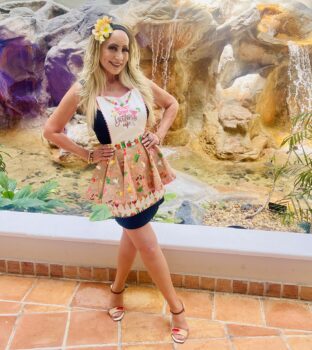 The Tiki Apron by Couture Aprons for The Bikini Chef®