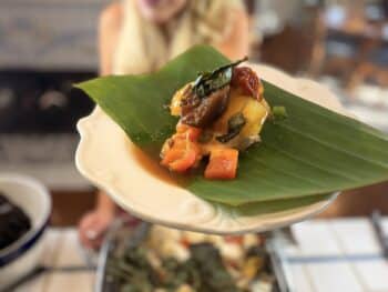 Banana Leaf Pork Tenderloin with Fig Sauce