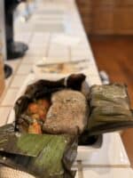 Banana Leaf Pork Tenderloin with Fig Sauce