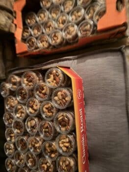 Nuts in cups