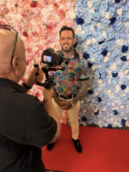 Ryan Murray on the red carpet for America's Next Bikini Chef
