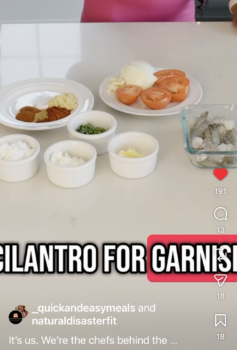 Tsunami Glover meal prep